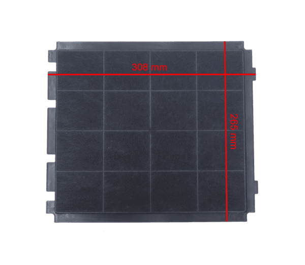 Hovedbilde 308x265x15 Firkantet kullfilter